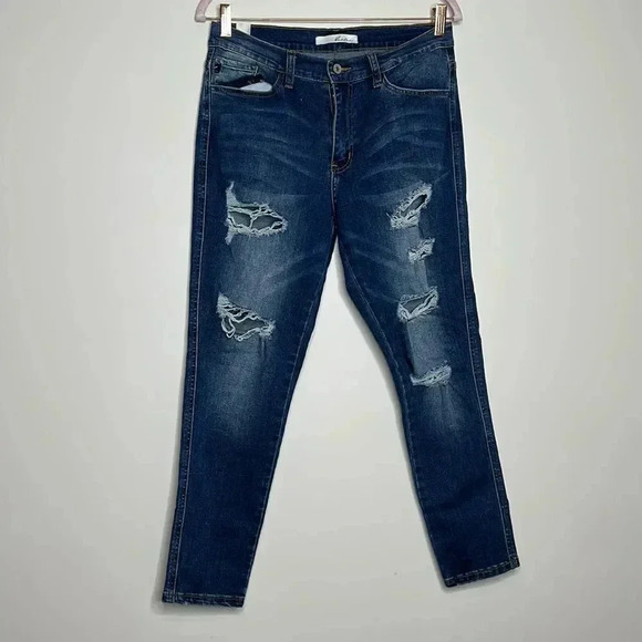 Rancan Ripped Denim Jeans - Picture 3 of 8